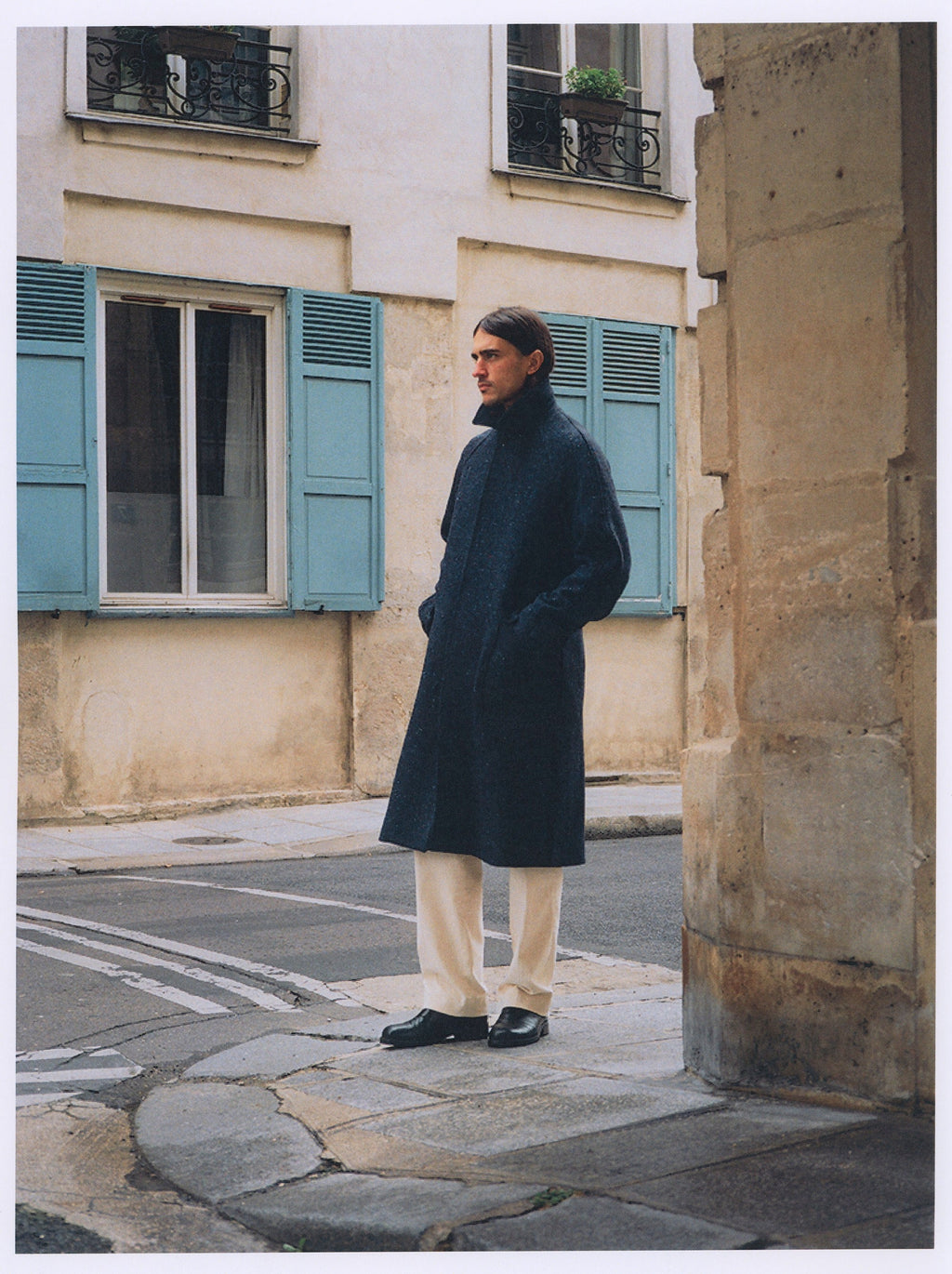 Kinvara coat in blue