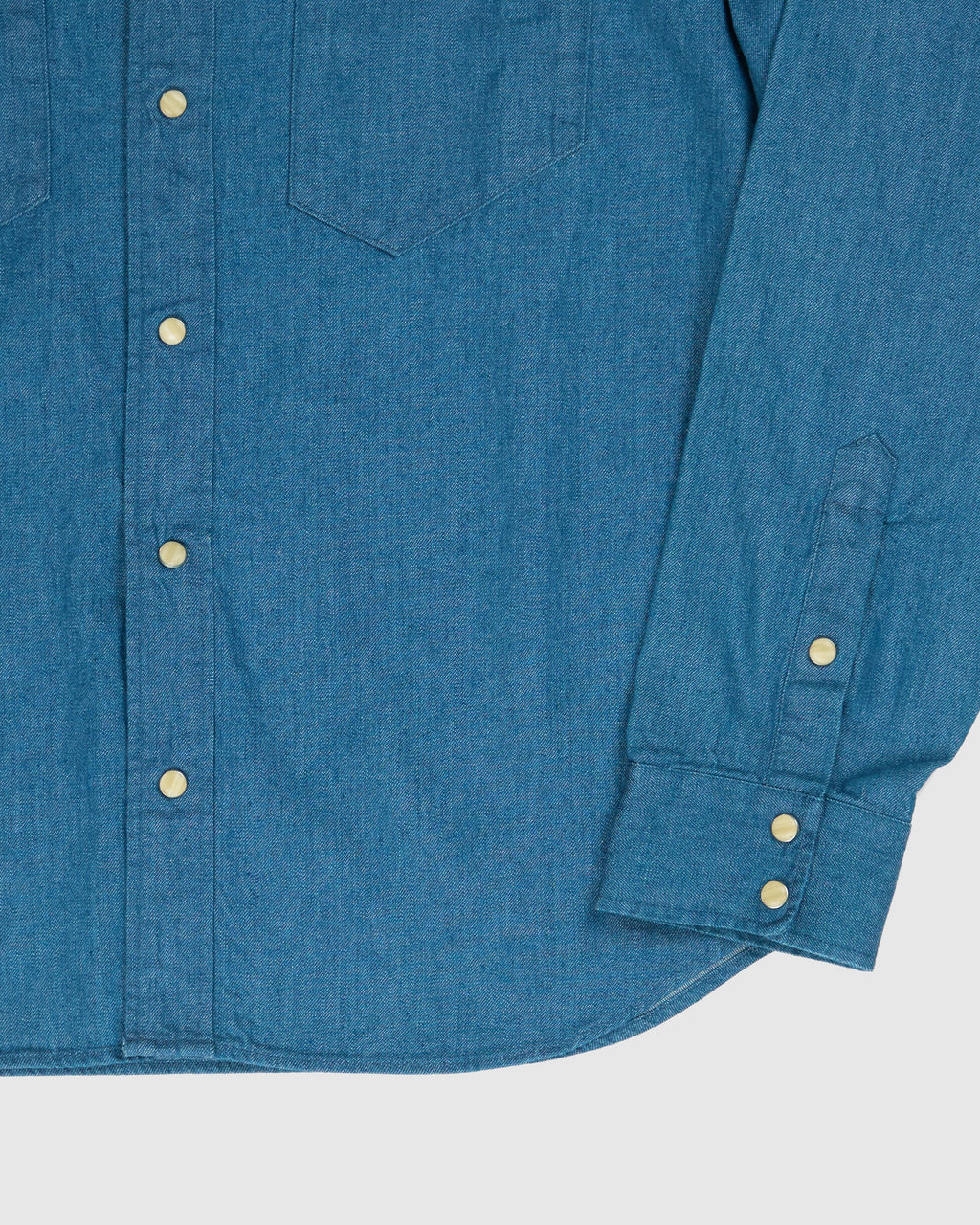 Camargue shirt in greencast denim