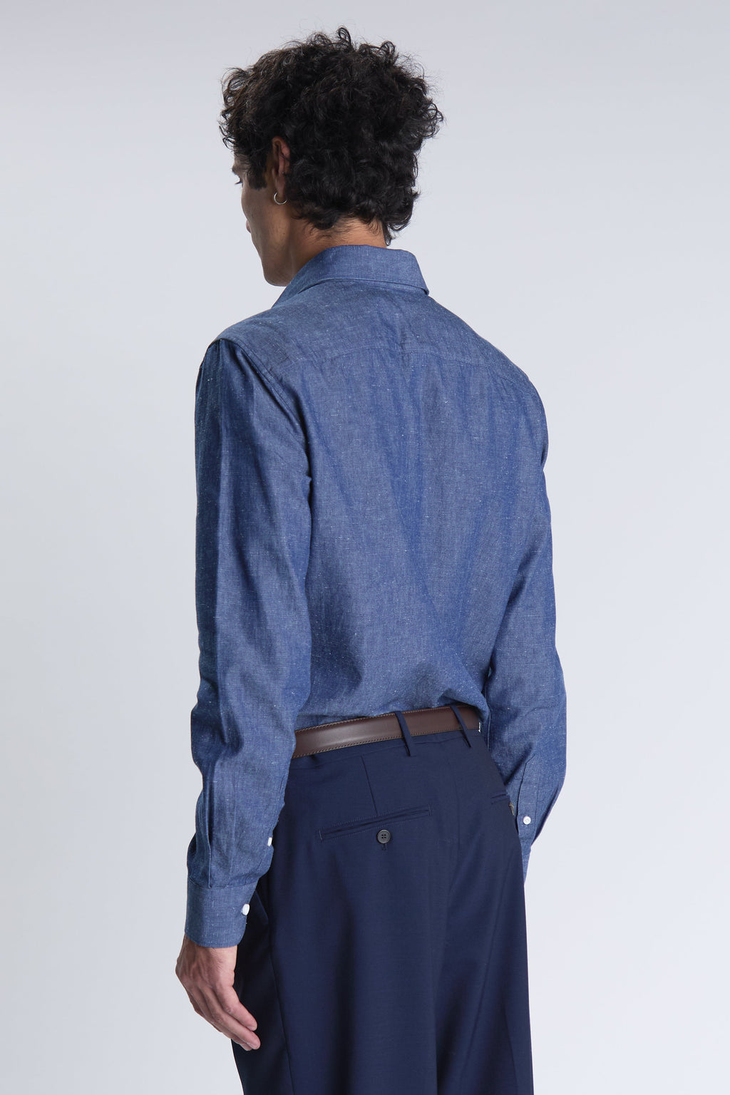 Volpaia shirt in chambray blue
