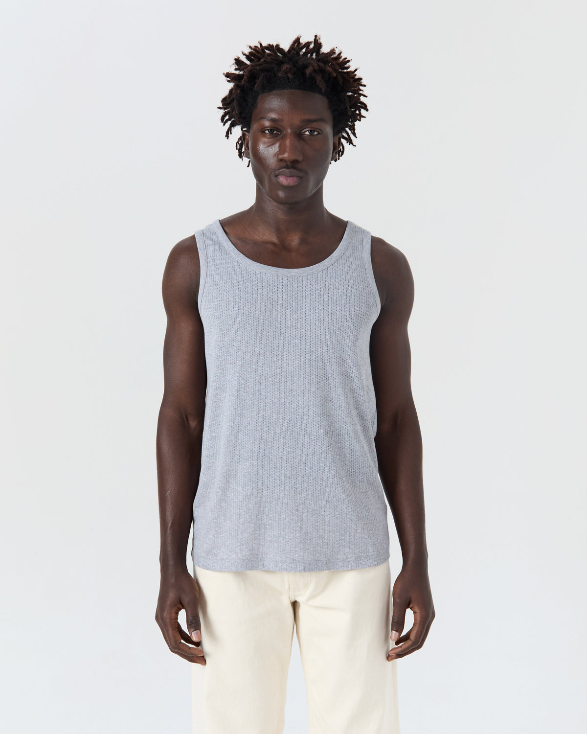 Halles tank top in mottled grey