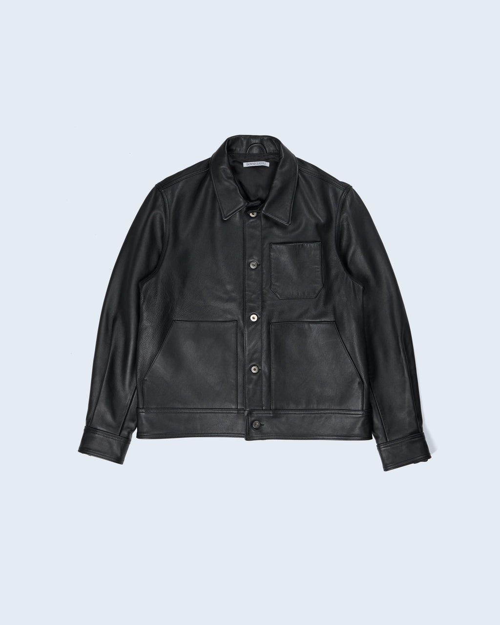 Dillon jacket in black leather