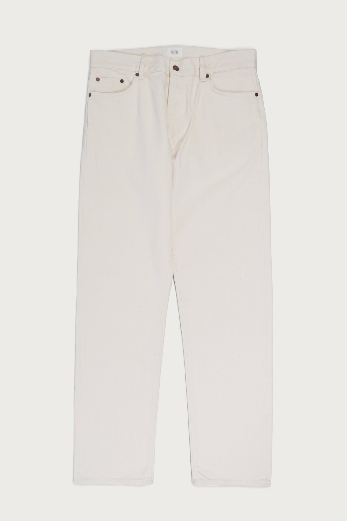 Renji selvedge jeans in ecru