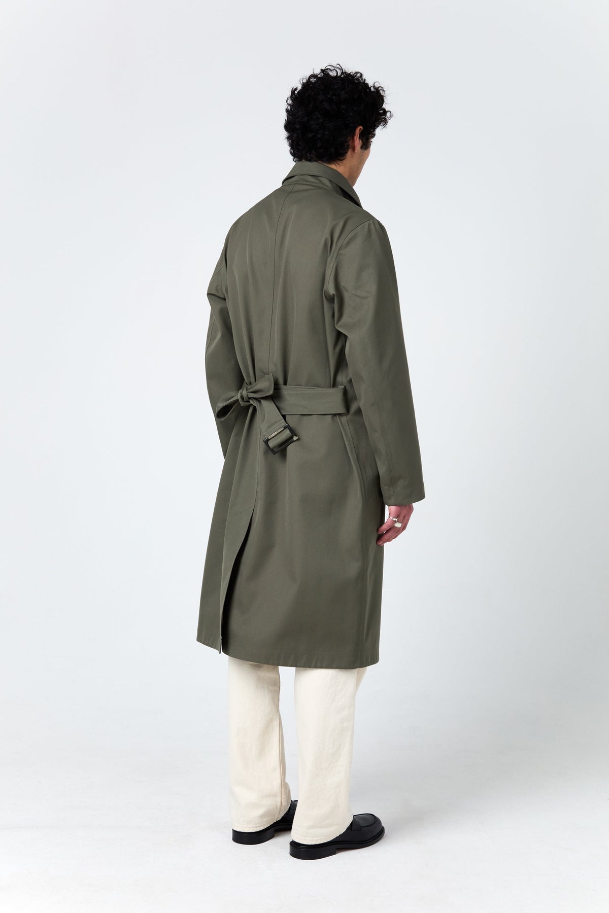 Beaubourg mac coat in sage green