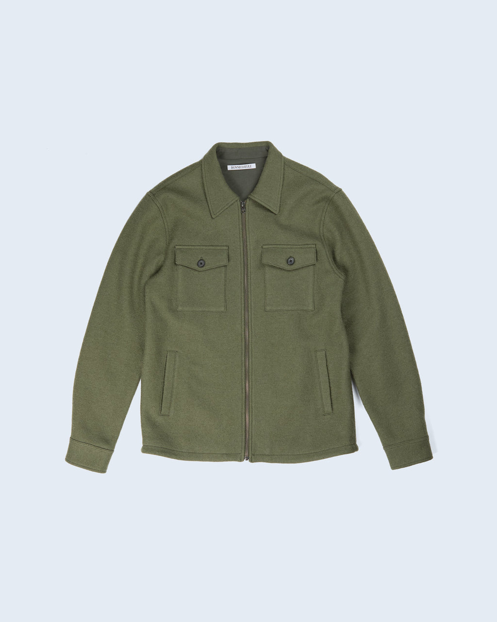 Messina overshirt in loden green