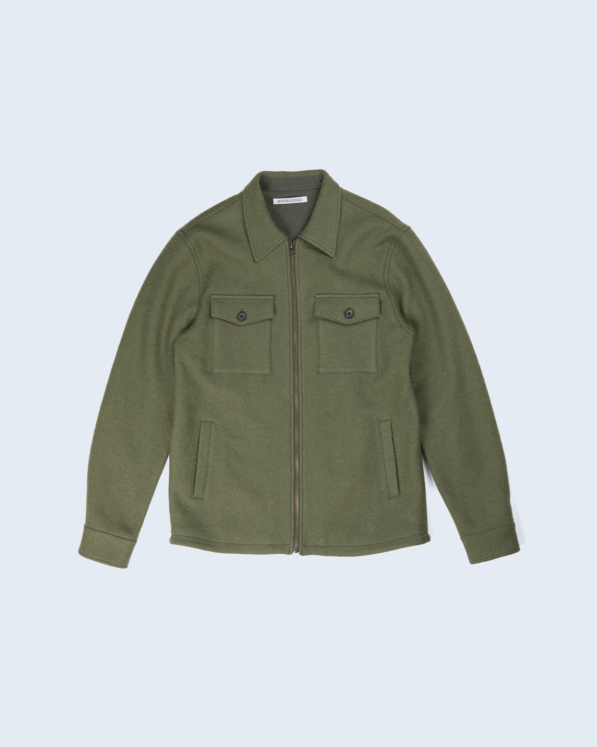 Messina overshirt in loden green