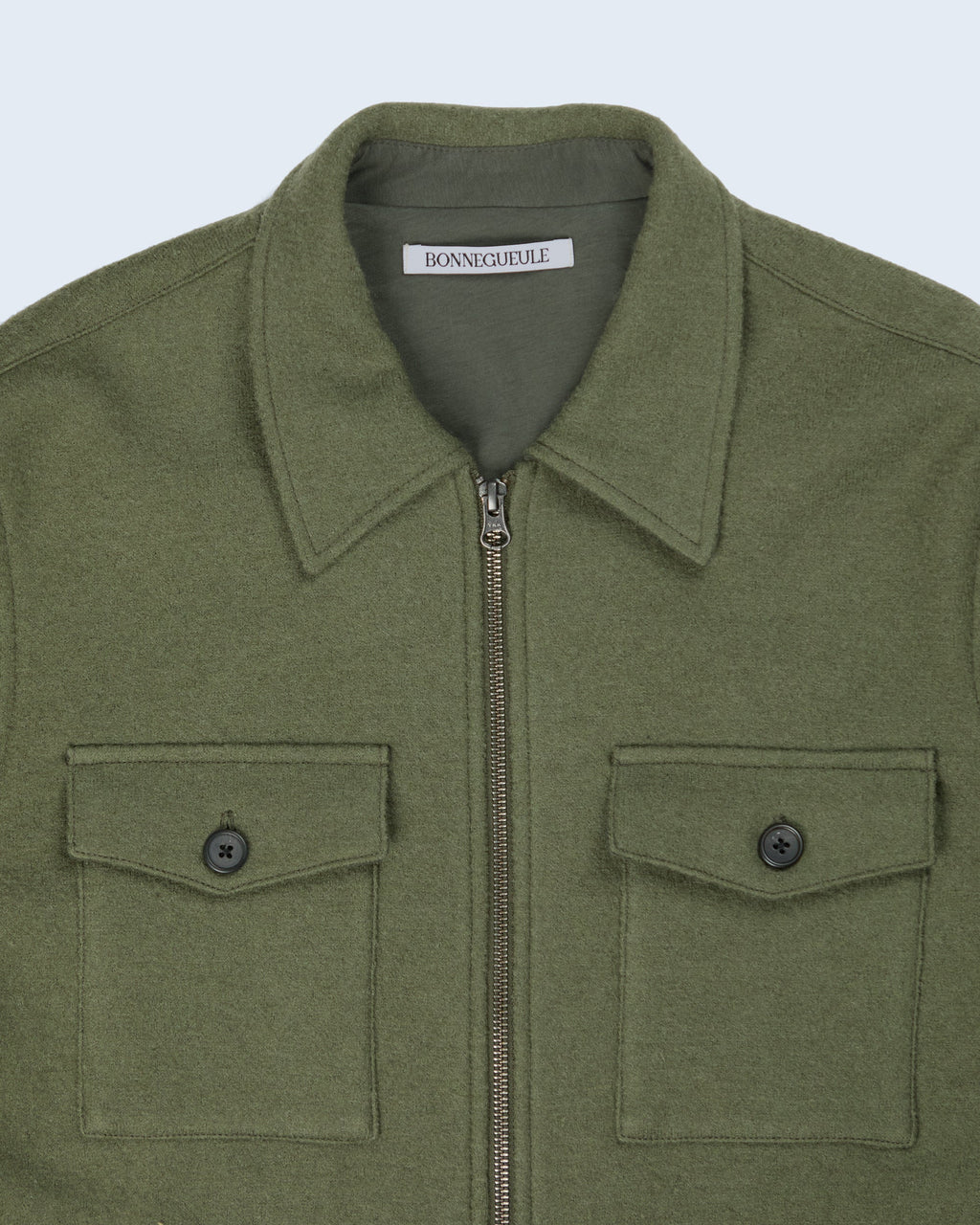 Messina overshirt in loden green