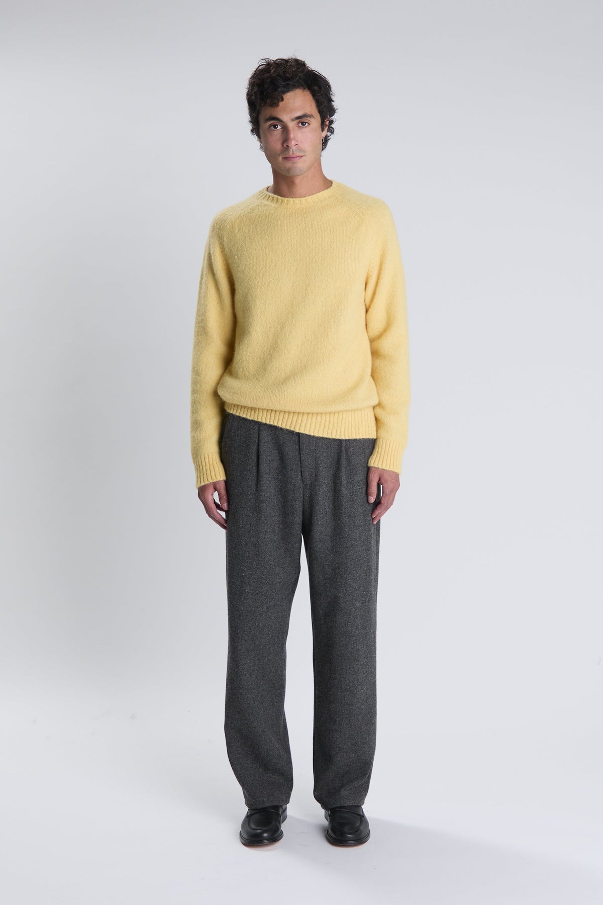 John yellow sweater