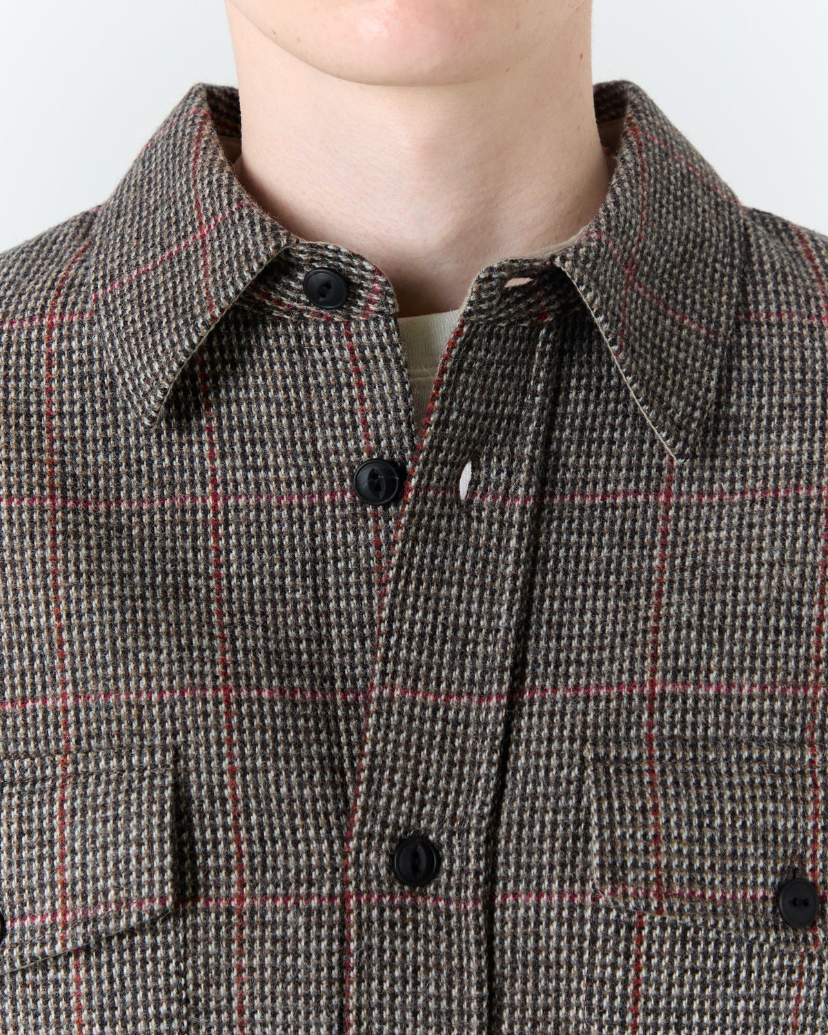 Milo overshirt in grey pattern