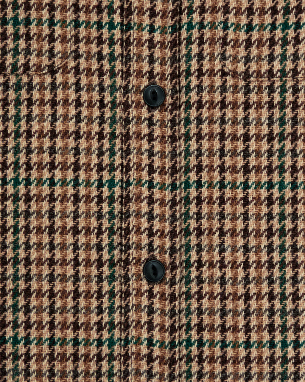 Milo overshirt in brown houndstooth