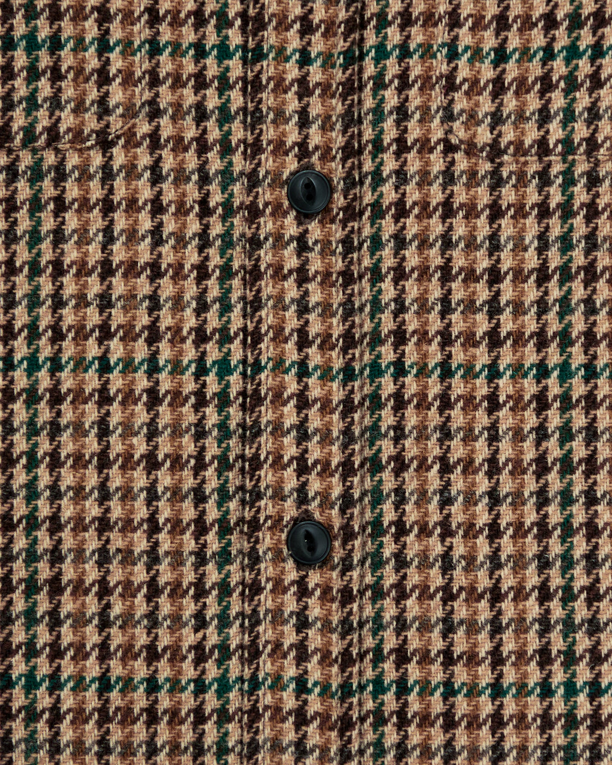 Milo overshirt in brown houndstooth