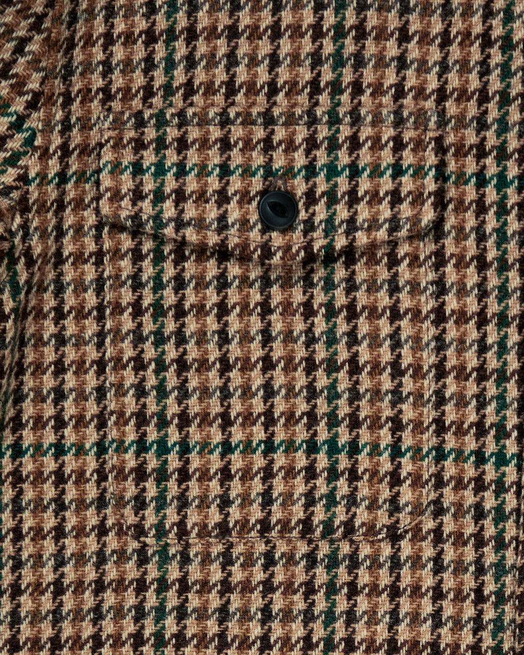 Milo overshirt in brown houndstooth