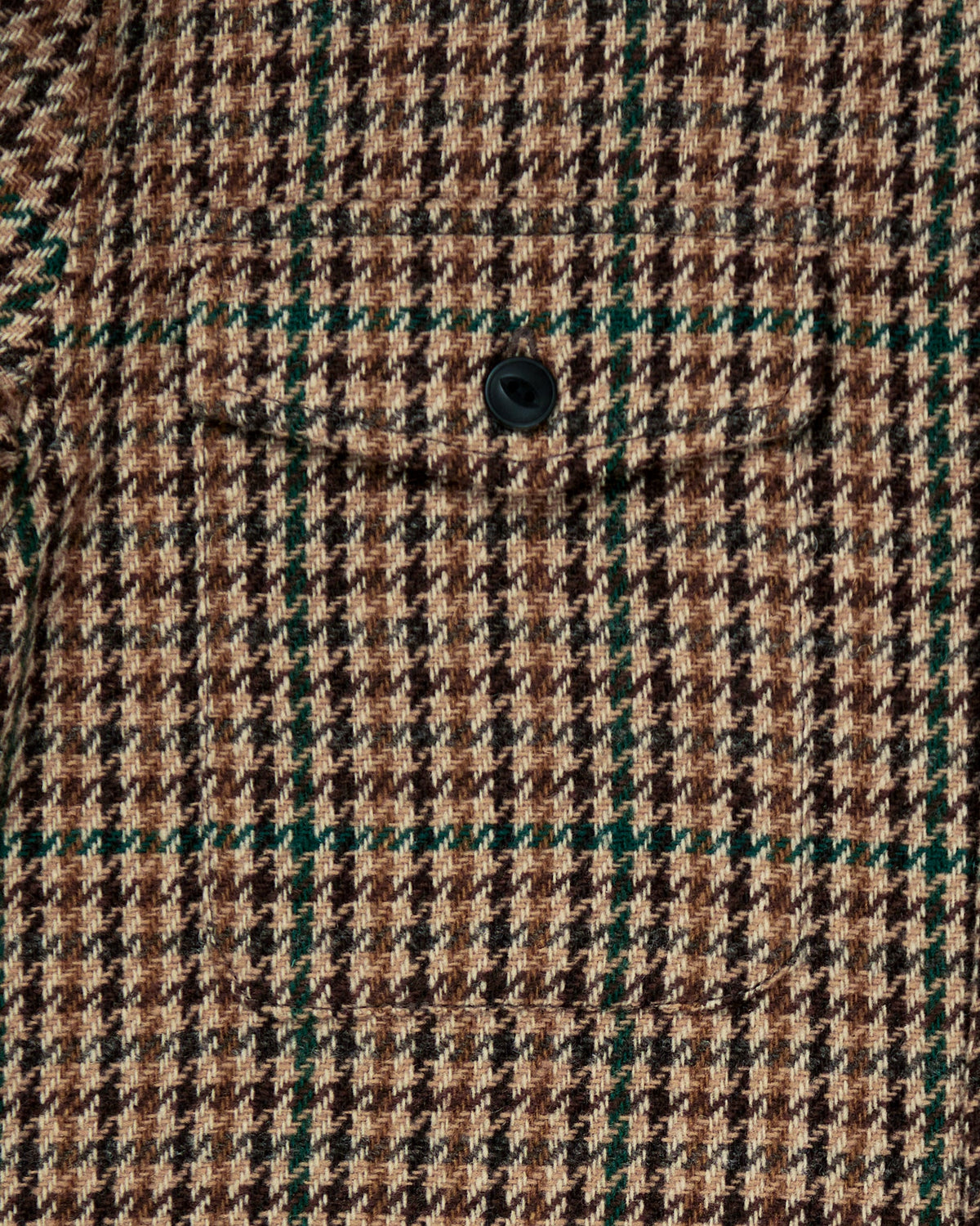 Milo overshirt in brown houndstooth