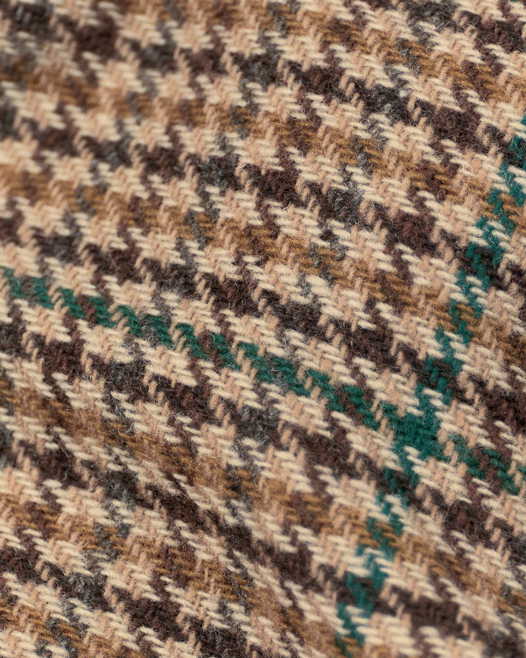 Milo overshirt in brown houndstooth