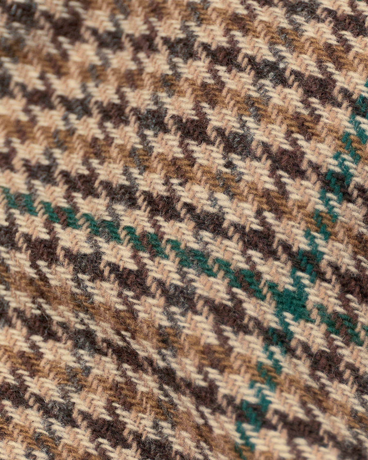 Milo overshirt in brown houndstooth