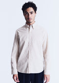 Calvi shirt in beige stripes