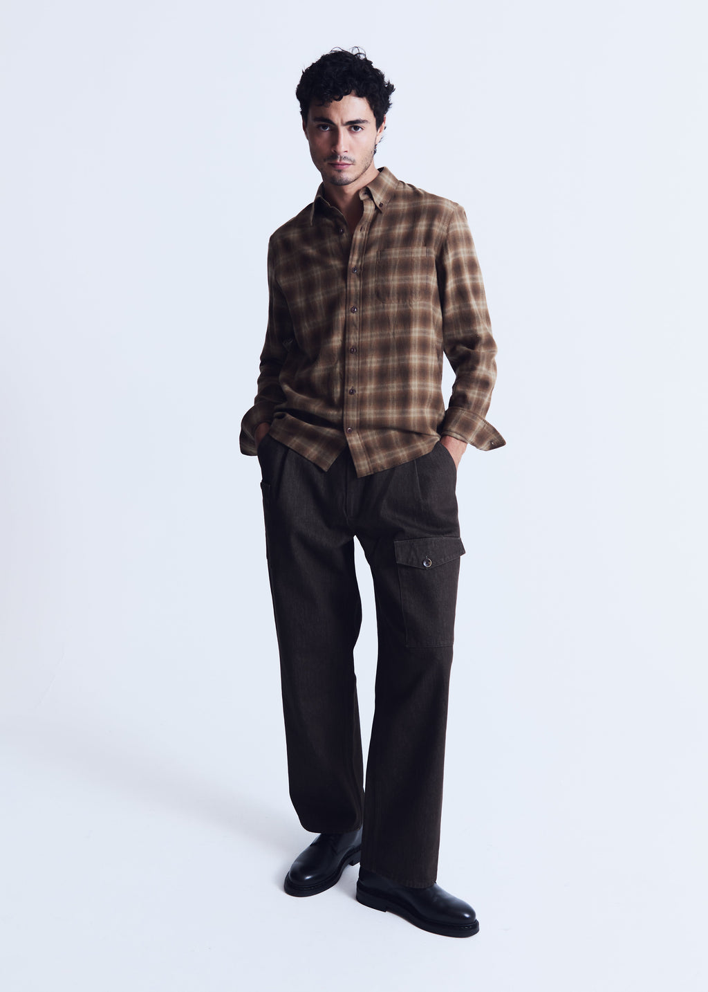 Calvi shirt in brown