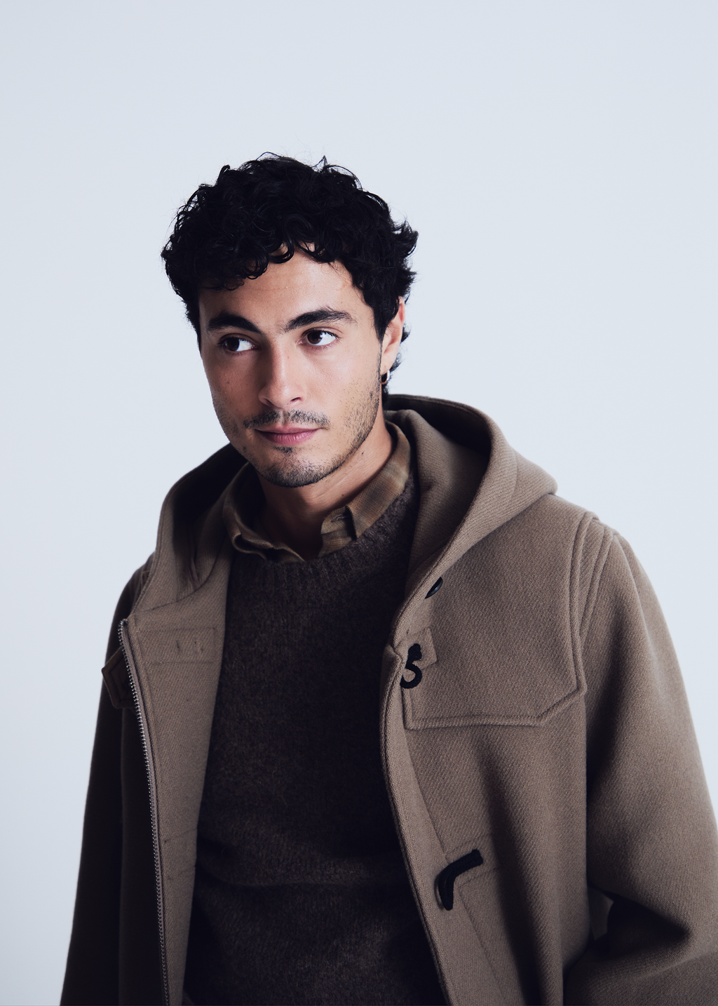 Anvers duffle coat in taupe