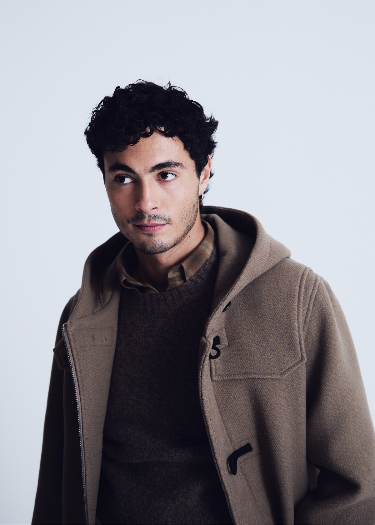 Anvers duffle coat in taupe