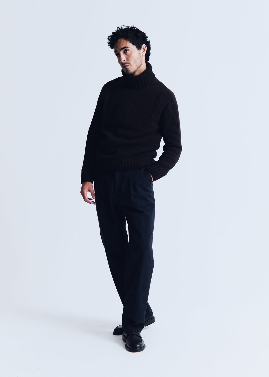 Marciello sweater in bark brown