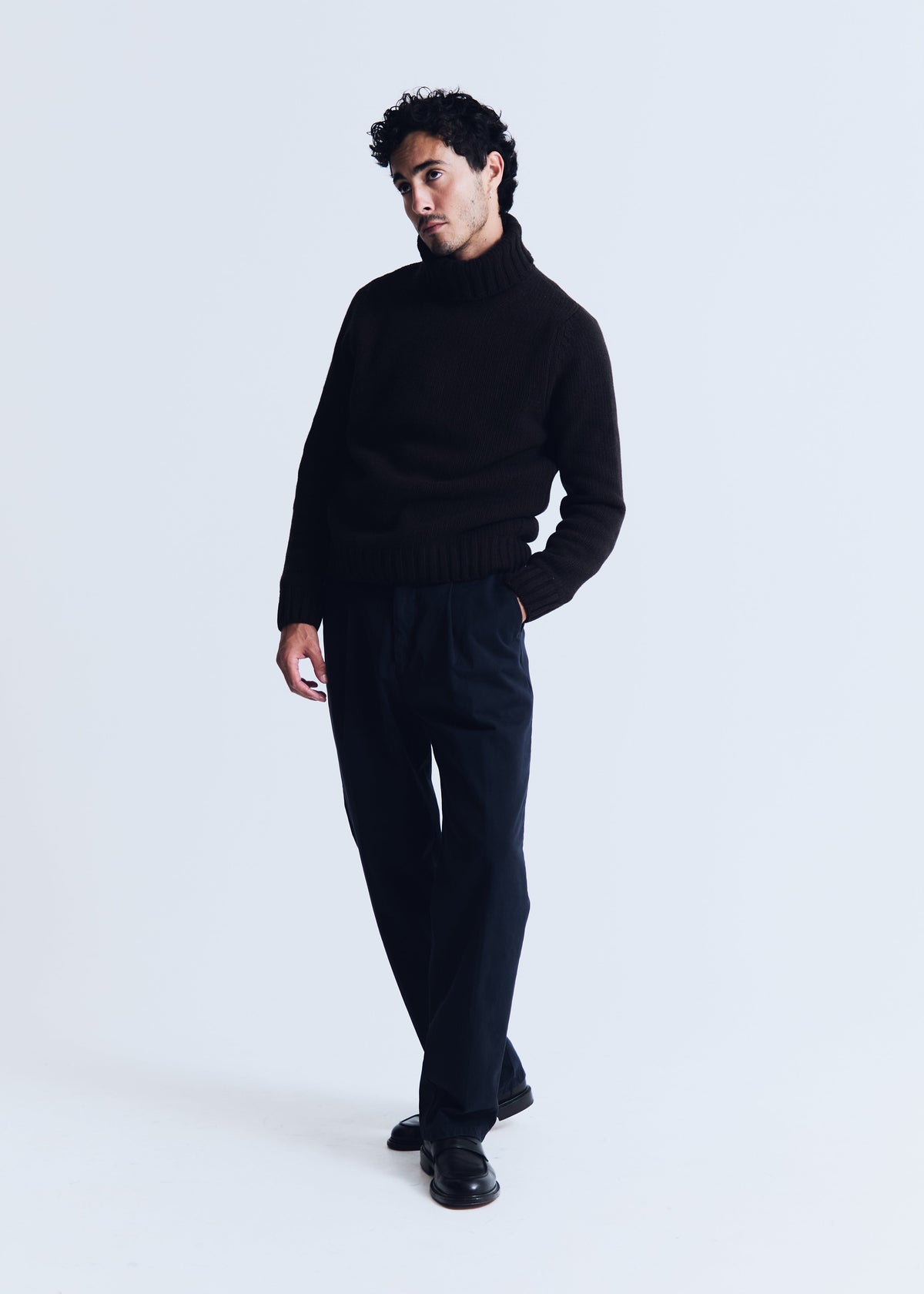 Marciello sweater in bark brown