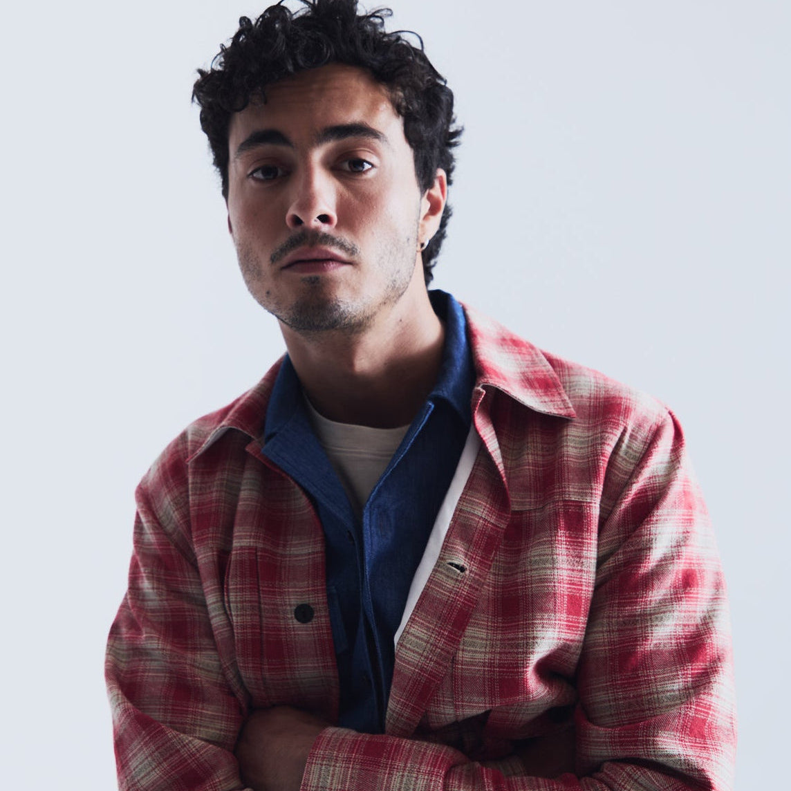 Nara overshirt in red