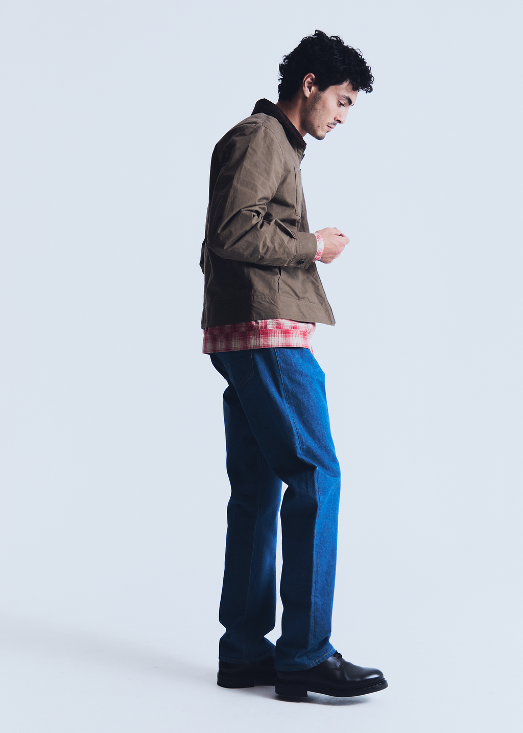 Renji jeans in greencast denim