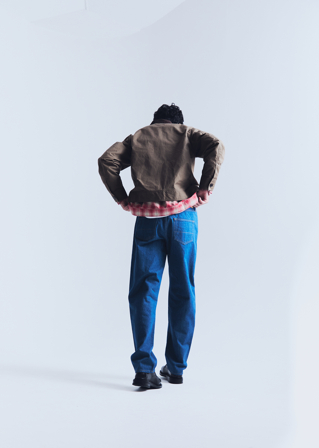 Renji jeans in greencast denim