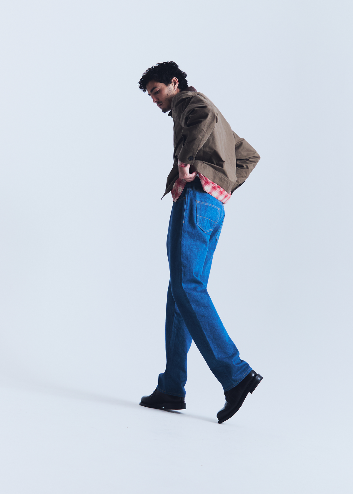 Renji jeans in greencast denim
