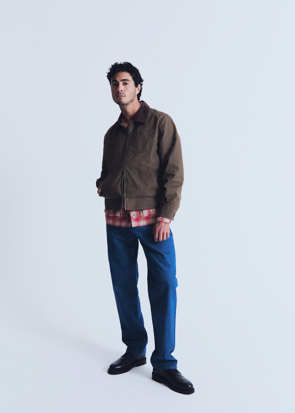 Renji jeans in greencast denim