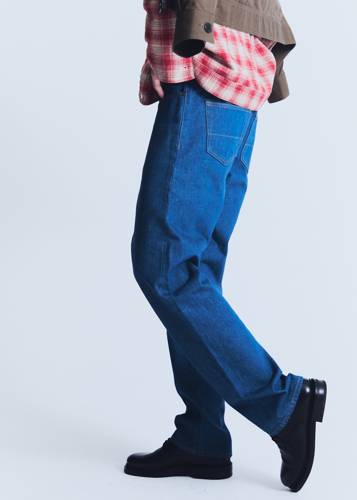 Renji jeans in greencast denim