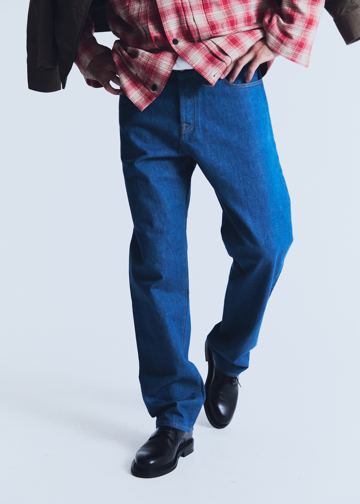 Renji jeans in greencast denim