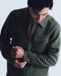 Messina overshirt in loden green